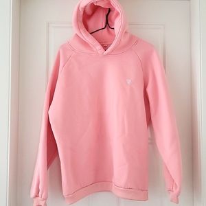 Oversized Peach Heart Hoodie